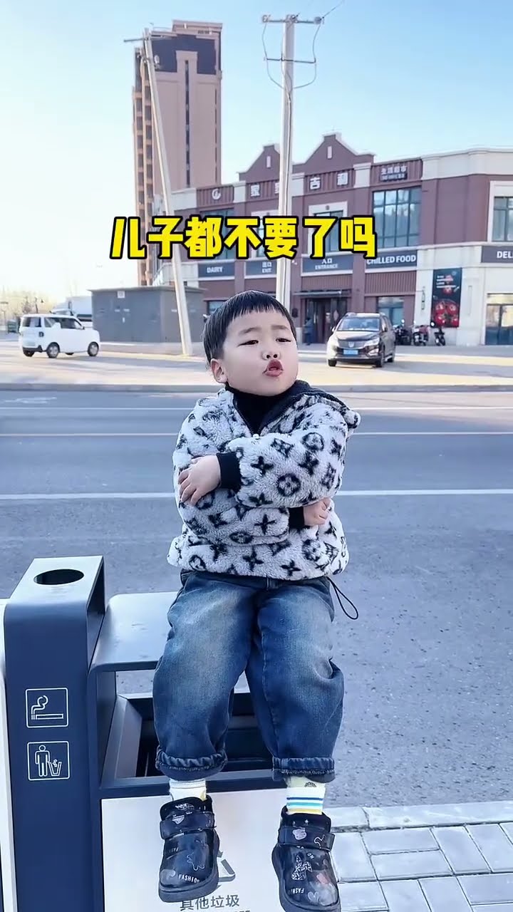 爸爸的心也太大了吧，儿子都不要了！#Cute baby#Cute#呆萌小米宝#聪明宝宝#萌娃