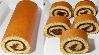 Swiss Roll Cake |Basic Vanilla Swiss Roll Cake |Moist Swiss Roll Cake, Literally melts in your mouth