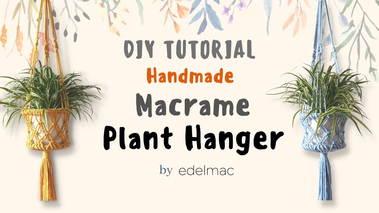DIY Macramé Kit, Macrame Plant Hanger, Hanging Planter organic