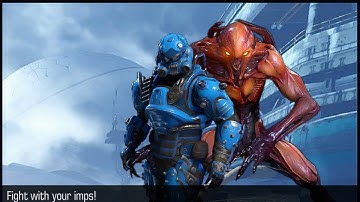 Doom Snapmap testing my custom map "Fight with your imps!"  First attempt.