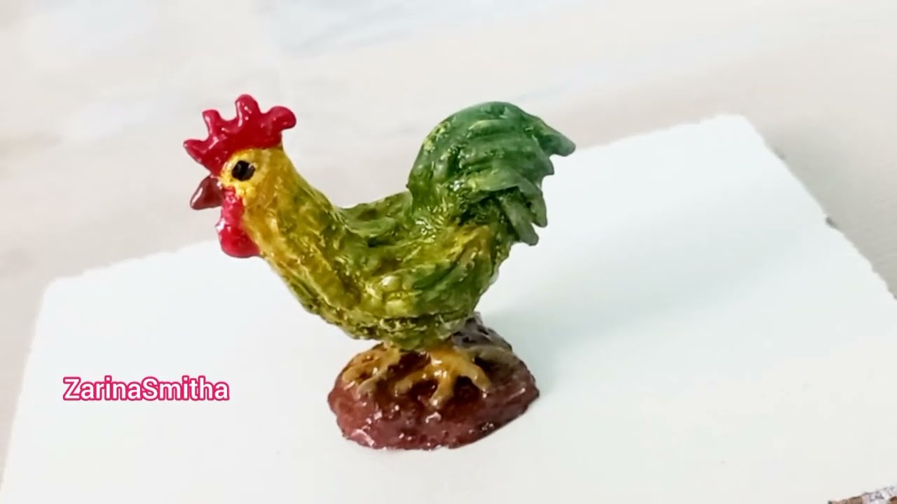 How to make a Rooster for your Nativity Scene | Handmade clay figurine | 🐓