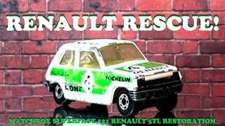 Matchbox Superfast No. 21 Renault 5TL Diecast Restoration / Decals / Carton