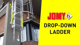 Dropdown ladder for fire escape / access to heights | JOMY