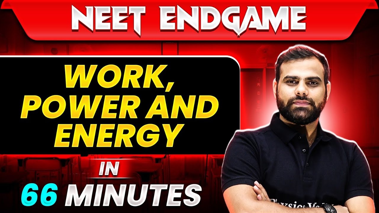 WORK, POWER AND ENERGY in 66 Minutes || NEET 2024
