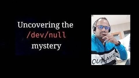 Explain /dev/null in rhel8.