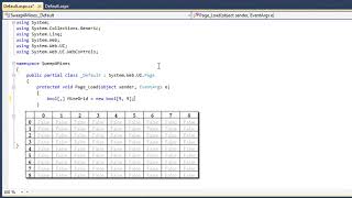 Learn ASP.NET, C# and Visual Studio 2010 Expert Skills Lesson 2-6: Create a multidimensional array