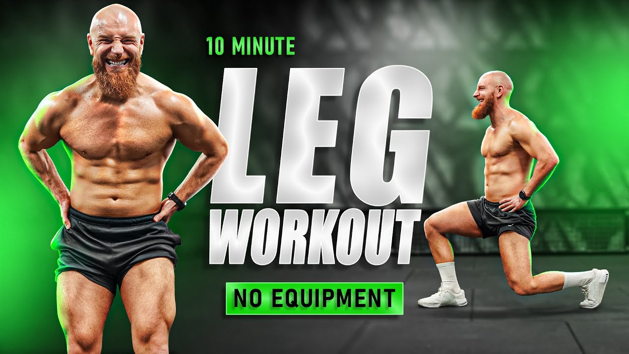 10 MINUTE LEG WORKOUT (NO EQUIPMENT) TONE LEGS - YouTube