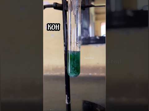 Video CrCl₃·6H₂O and KOH reaction | preparation of chromium hydroxide | chromium ligand swap reaction. - youtube