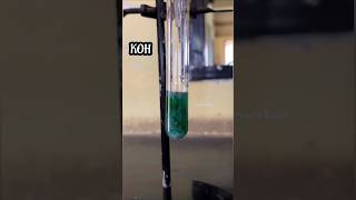 CrCl₃·6H₂O and KOH reaction | preparation of chromium hydroxide | chromium ligand swap reaction.