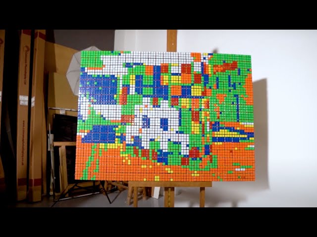版画 INVADER- Rubik Tournesols (blue) Invader Rubikcubist - Mima Museum