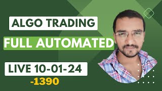 Algo Trading | Option Selling Fully Automated with Auto Adjustments Features | 10-01-2024 Wednesday screenshot 1