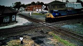 Csx sd50-2 engine trailing on a Intermodal train in deshler Ohio