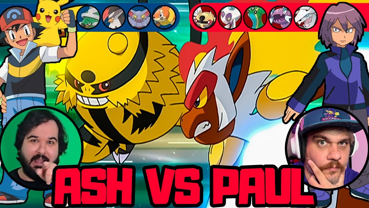 REAGINDO AO ZÉ RENACHO: ASH VS. PAUL NA LIGA SINNOH