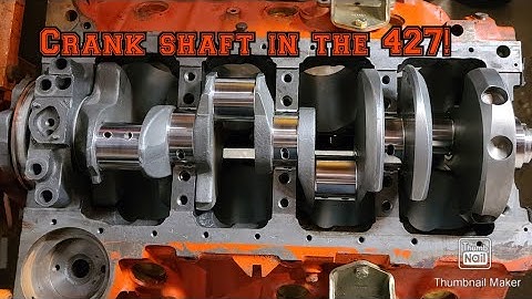 427 BBC crankshaft installation