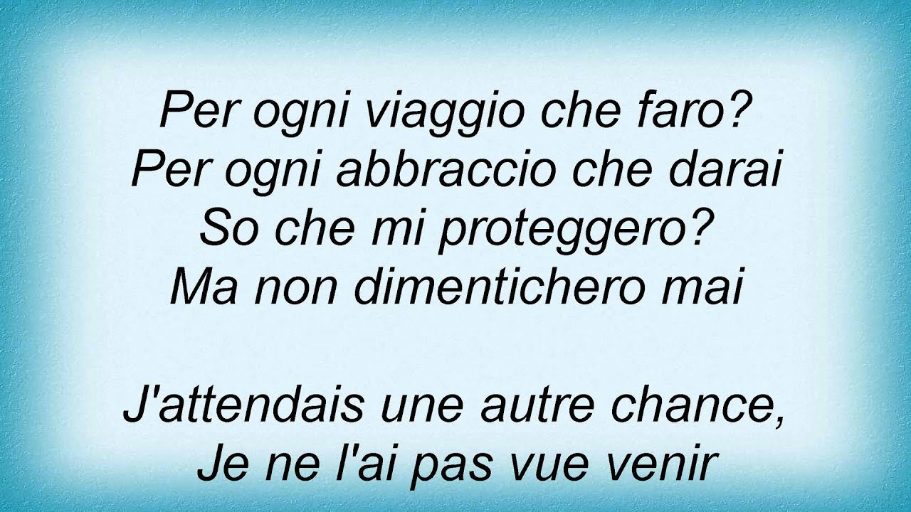 On N'oublie Jamais Rien On Vit Avec Paroles