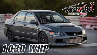 1030 WHP Mitsubishi Evo IX | Xona XRC 6869s | at TX2K26 Roll Racing pulls: 100-286 km/h & 62-177 mph