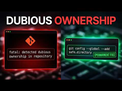 Git "Dubious Ownership" Error — The Real Fix (Not Just the Command) #technology
