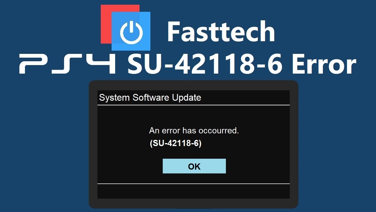 PS4 SU-42118-6 Error YouTube