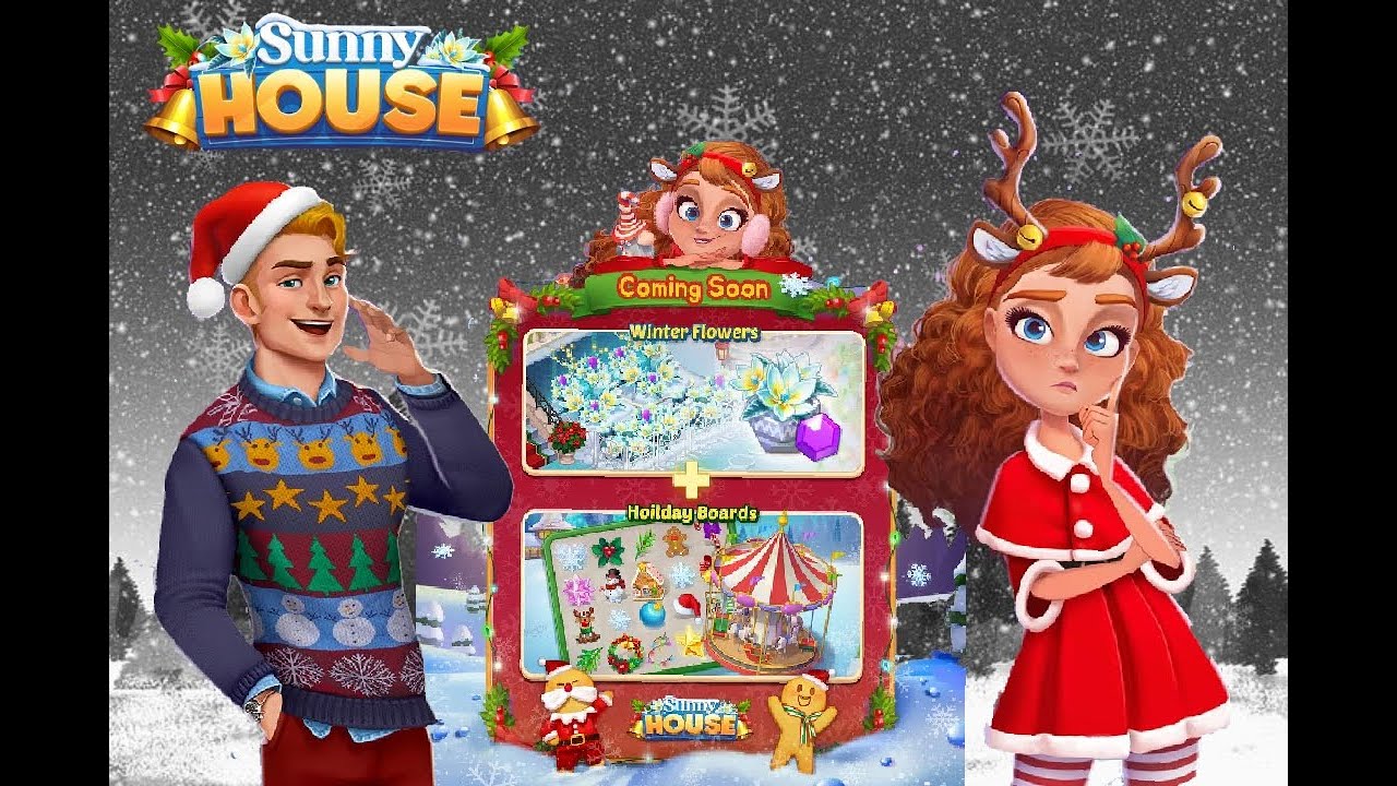 Merge Manor Sunny House :🎄 Holiday-Express (Golden Ticket) Ep.8