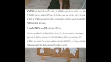 IGNOU January 2022 Session: Registration Process Extends I Last Date  #shorts #nsoni