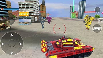 Multi robot transformer Games : Tank robot car gameplay