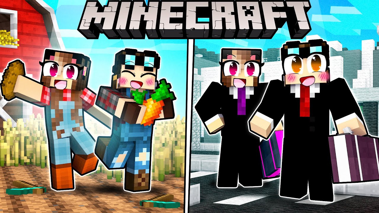 DIVENTIAMO DA POVERI A RICCHI SU MINECRAFT YouTube