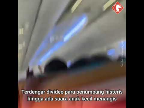 Video Suasana Mencekam Didalam Pesawat Garuda saat Turbulensi Hebat, Penumpang Teriak Ketakutan