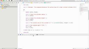 C++ Unit 4 Demo 5 - Programmer-Defined Functions (Cylinder Example With Bool Function)