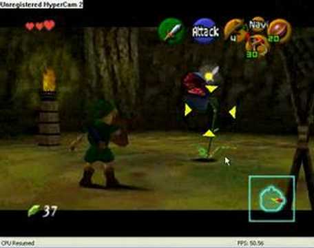 zelda ocarina of time inside the deku tree part 2