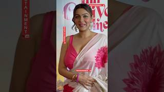 Biggboss 18 Contestant Y Malhotra Flaunts Glamour Pink Silk Saree Red Carpet Glamour Night