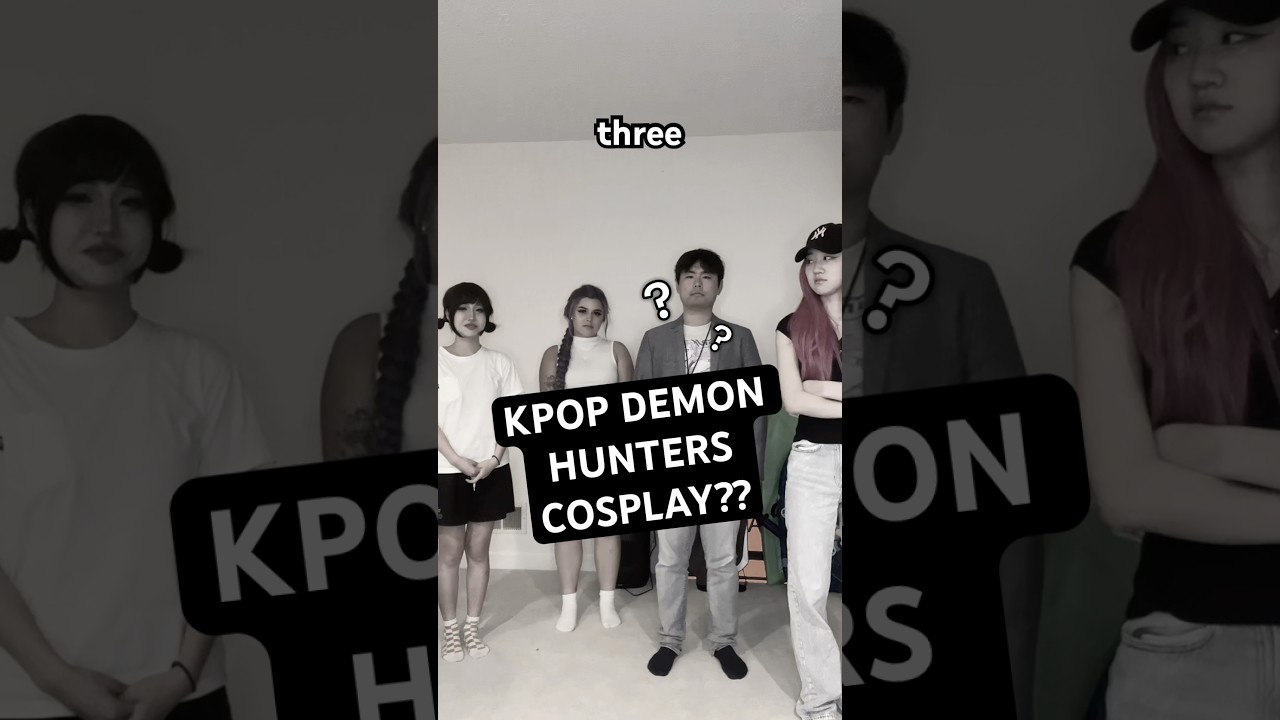 KPOP DEMON HUNTERS COSPLAY SKIT!!! #kpopdemonhunters #kpopdemonhunterscosplay #huntrix #sajaboys