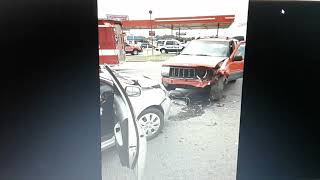 Two Vehicle Accident On Felton Road Near Sherwin Williams. Cartersville GA. 9-12-16.