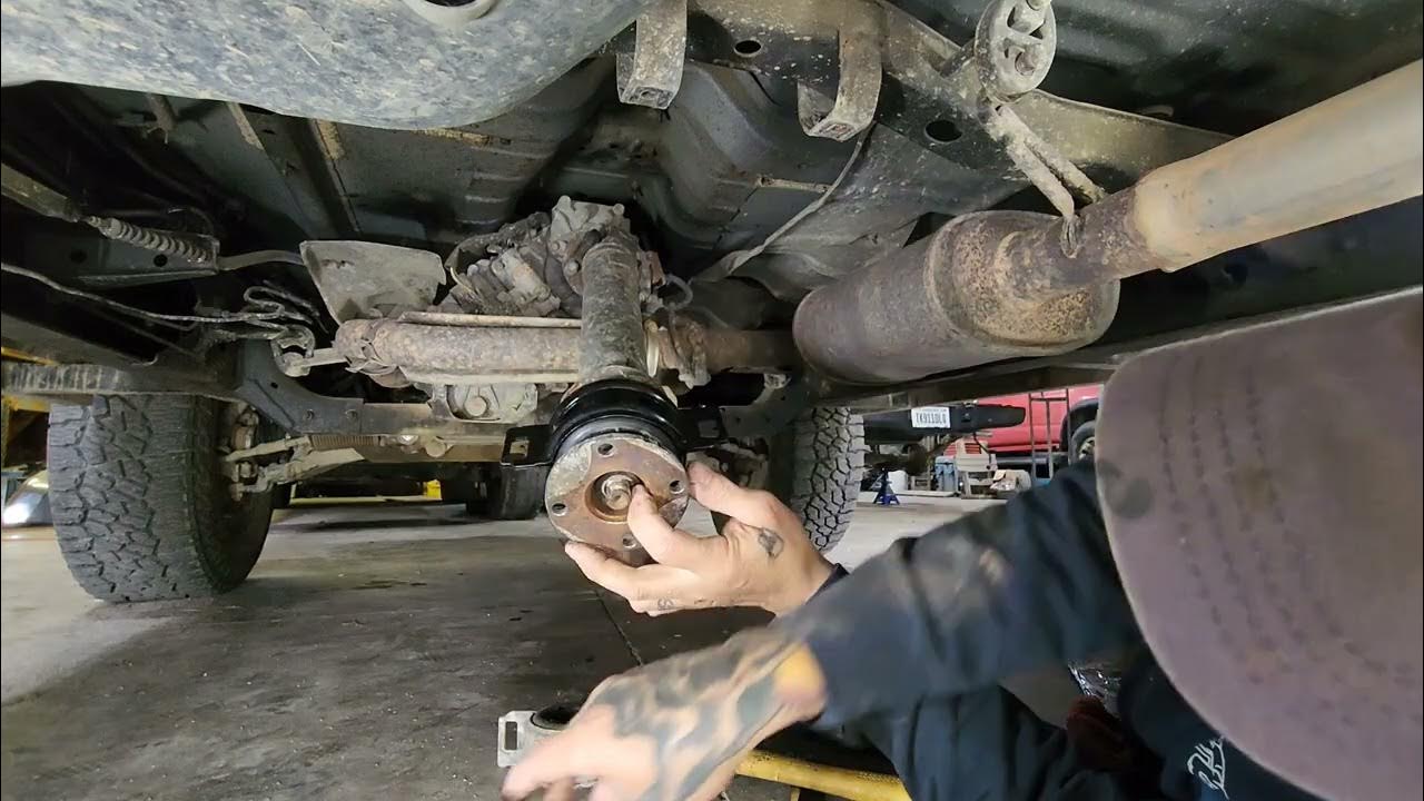 How to replace center support bearing on the truck in 15 minutes! Easy