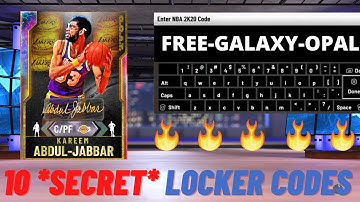 10 ACTIVE *SECRET* LOCKER CODES IN NBA 2K20 MYTEAM