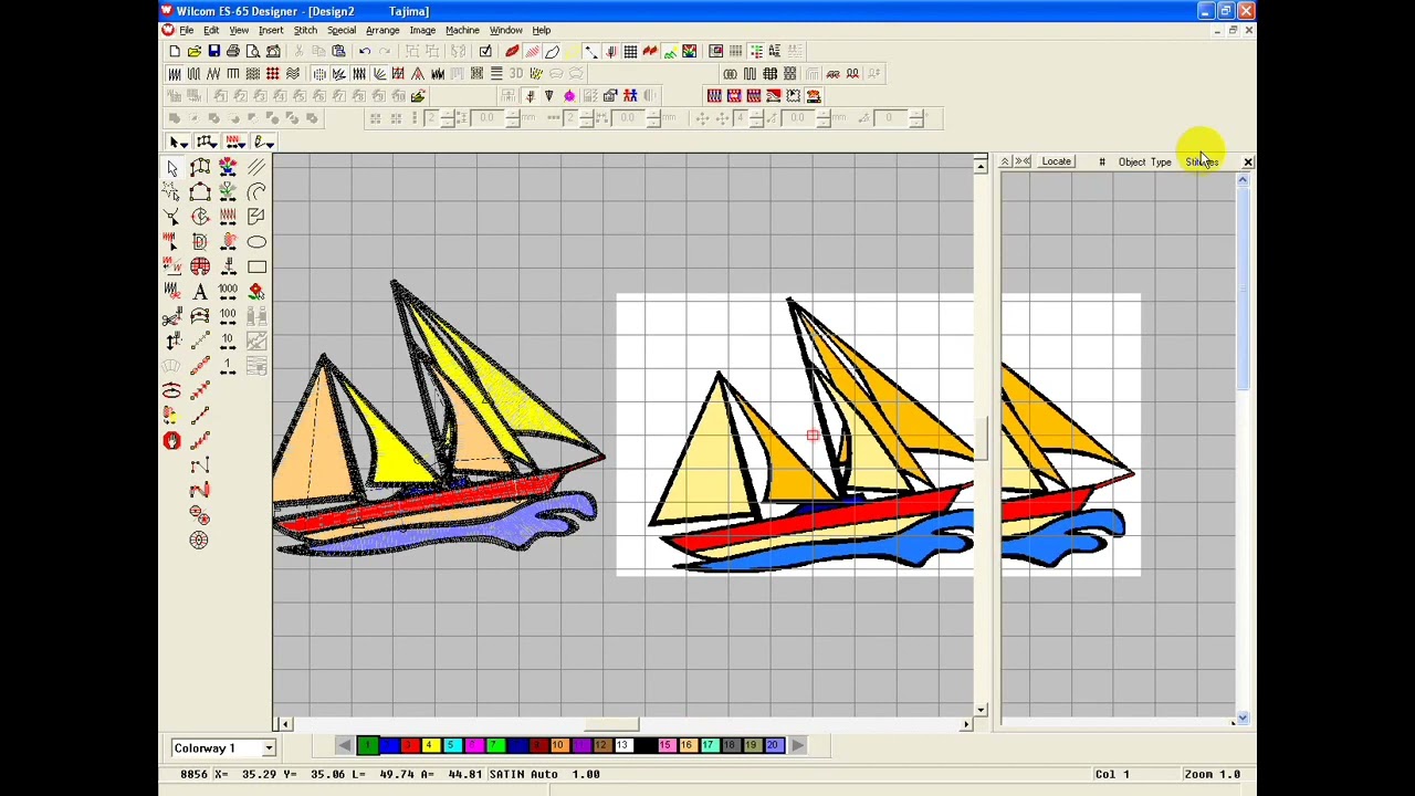 تحويل الصورة الى رسمة ( تصميم ) تطريز على برنامج # wilcom