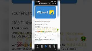 How redeem microsoft reward for flipkart gift card #viralvideo screenshot 5