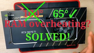 ram overheating solved, thermal pads replace rtx 3070 ti fe ethereum lhr mining