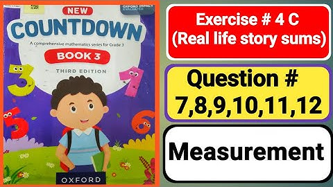 New Oxford countdown book 3 third edition unit4|| measurement |countdown 3 exercise 4c||3 class math