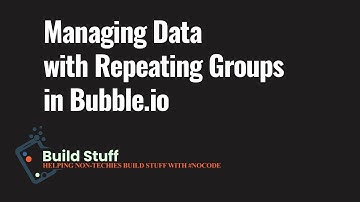 Simple interface for managing data with repeating groups in bubble.io