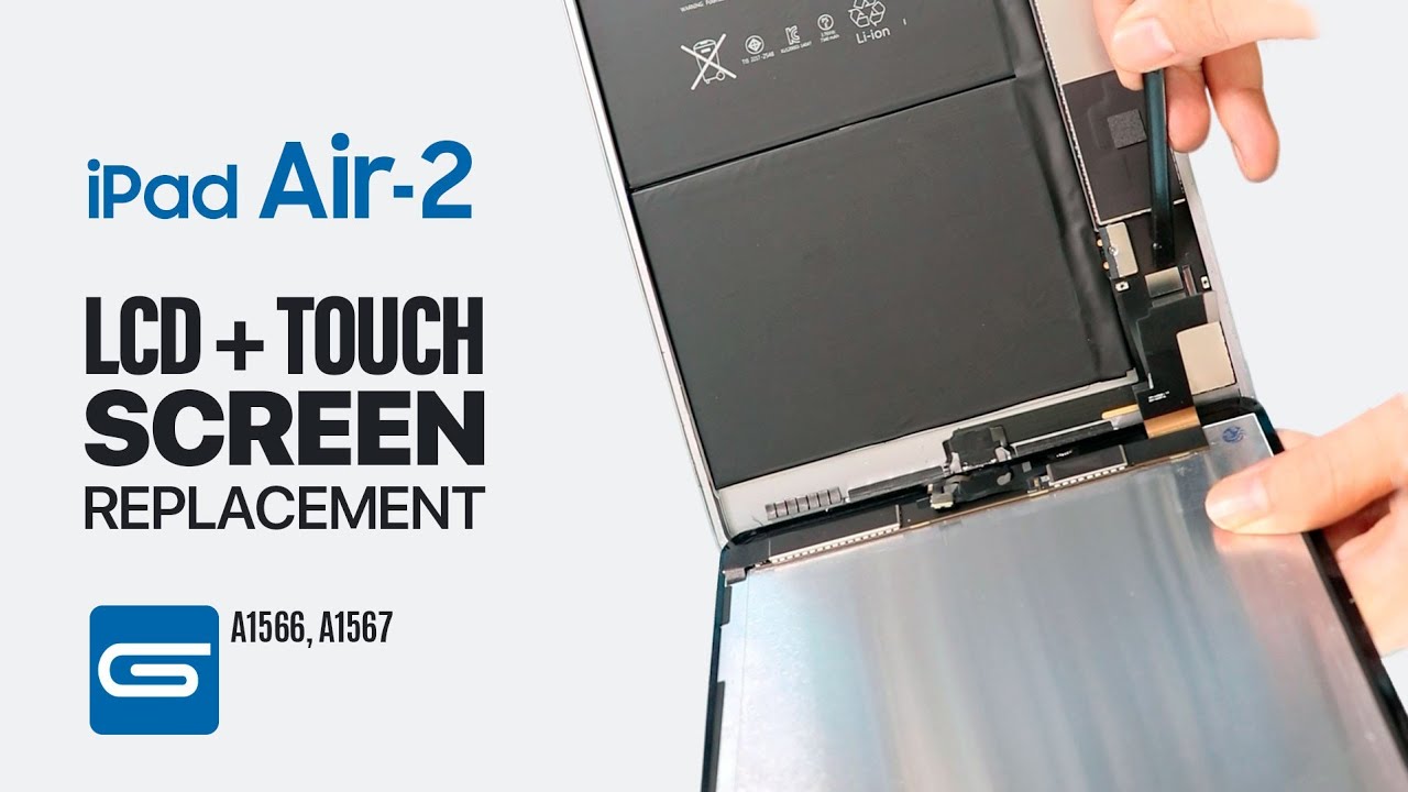 iPad Air 2 Glass & Screen Replacement (digitizer and LCD removal and  installation) 