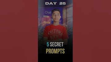 5 Secret Prompts Of ChatGPT 😳 #shorts #tech #ai #aitools #hacks #prompts #techshorts #chatgpt