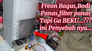Cara perbaikan Kulkas 1 Pintu Tidak beku,Cuma Cair aja