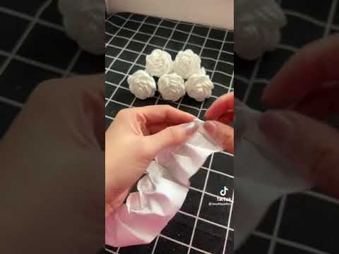 صناعة ورد من ورق المحارم