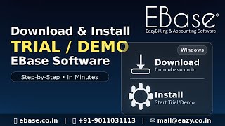How to Download & Install EBase® Trial/Demo | Step-by-Step (Windows) | Billing Software