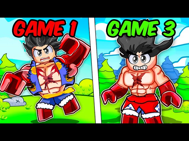 Becoming Luffy In Every One Piece Game (Roblox) 