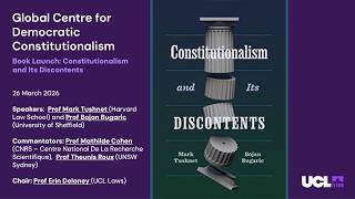 Book Launch: Constitutionalism and Its Discontents