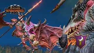 VALKIA LIDERA A LAS HORDAS NORSES 🔥 GUERREROS DEL CAOS vs ELFOS OSCUROS 💜 WARHAMMER 3
