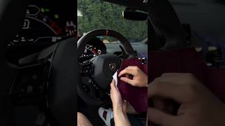 Car Steering Wheel Makeover  #shorts #autoart #autopak