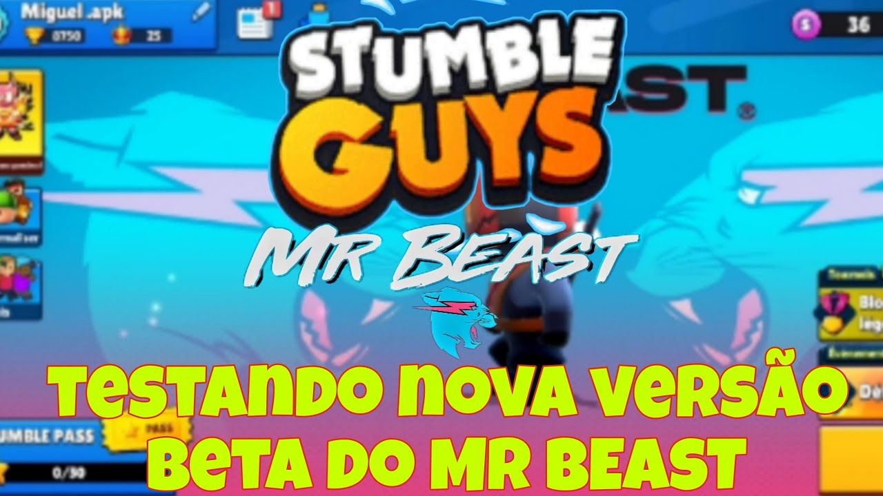 NOVA BETA DO MR BEAST NO STUMBLE GUYS