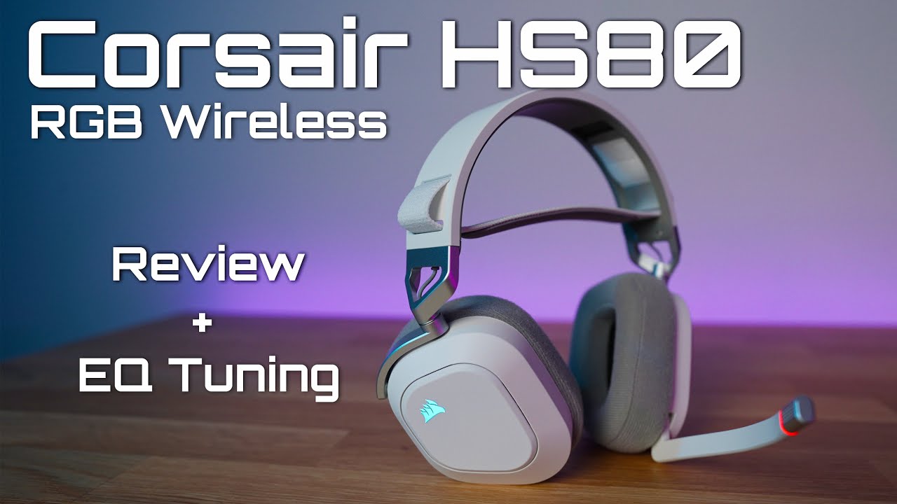 Corsair HS80 RGB Wireless Headset Deepest - color! YouTube Review The Dive! - New